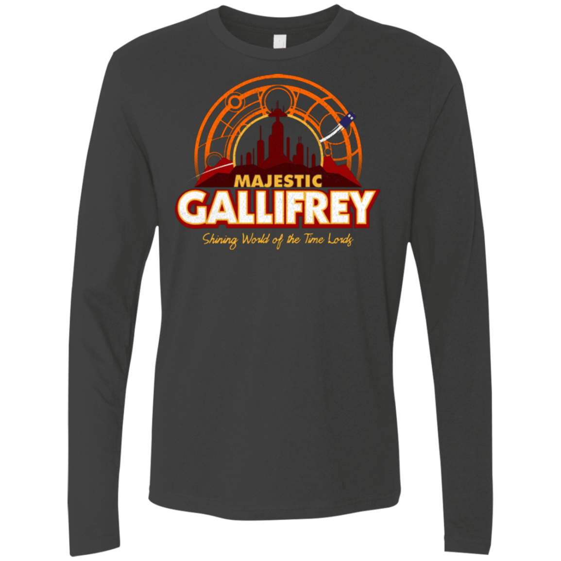 T-Shirts Heavy Metal / Small Majestic Gallifrey Men's Premium Long Sleeve