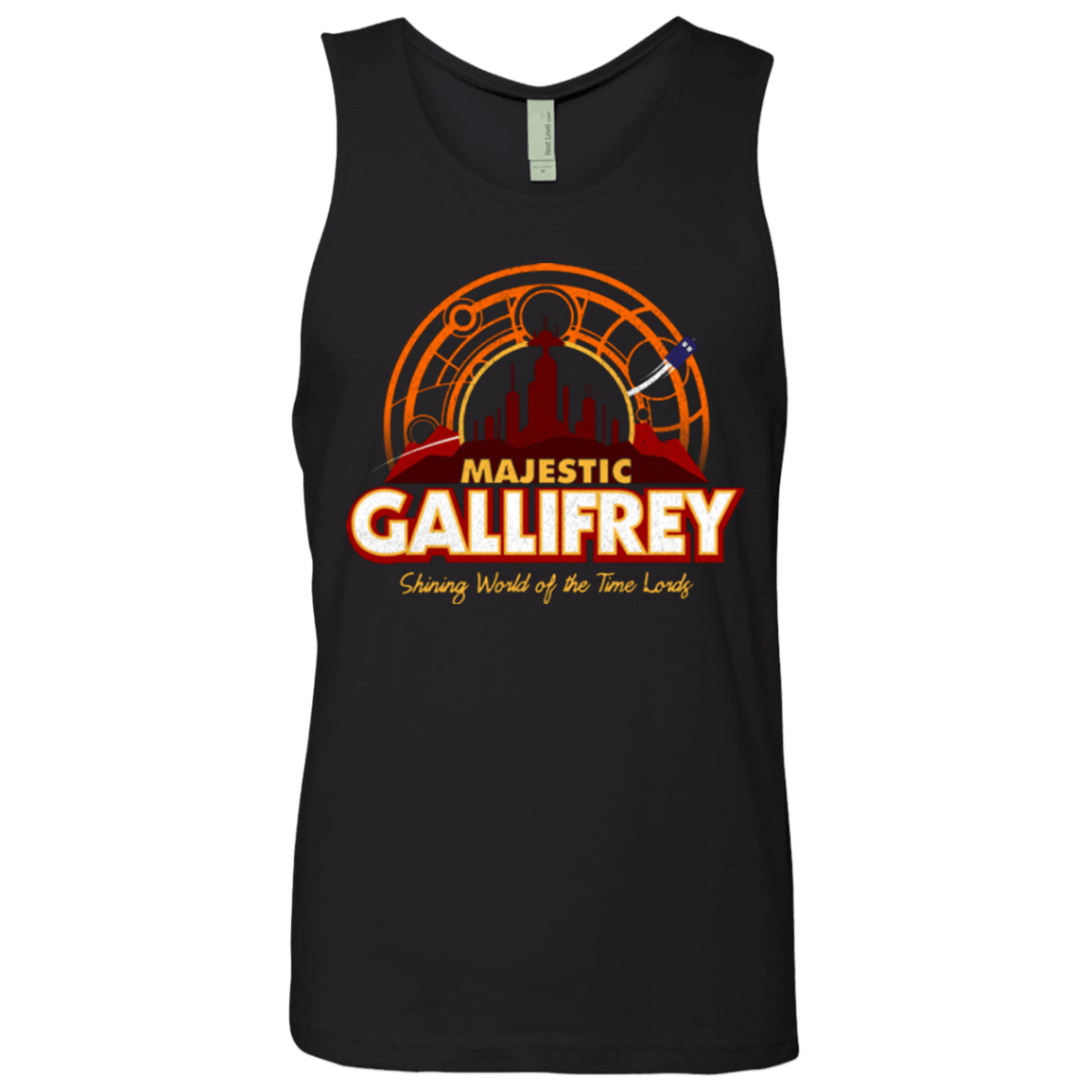 T-Shirts Black / Small Majestic Gallifrey Men's Premium Tank Top