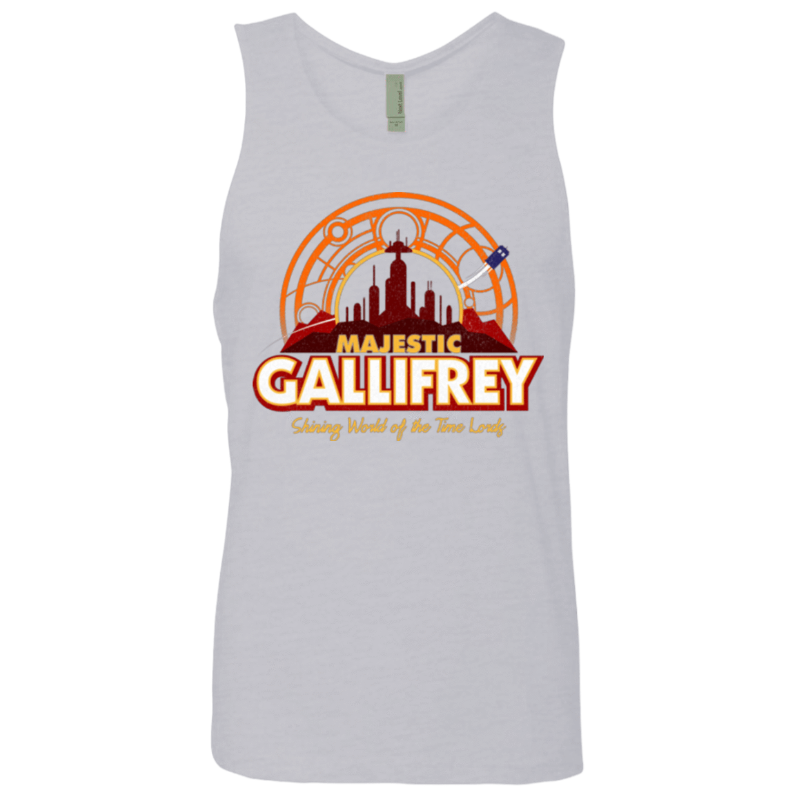 T-Shirts Heather Grey / Small Majestic Gallifrey Men's Premium Tank Top
