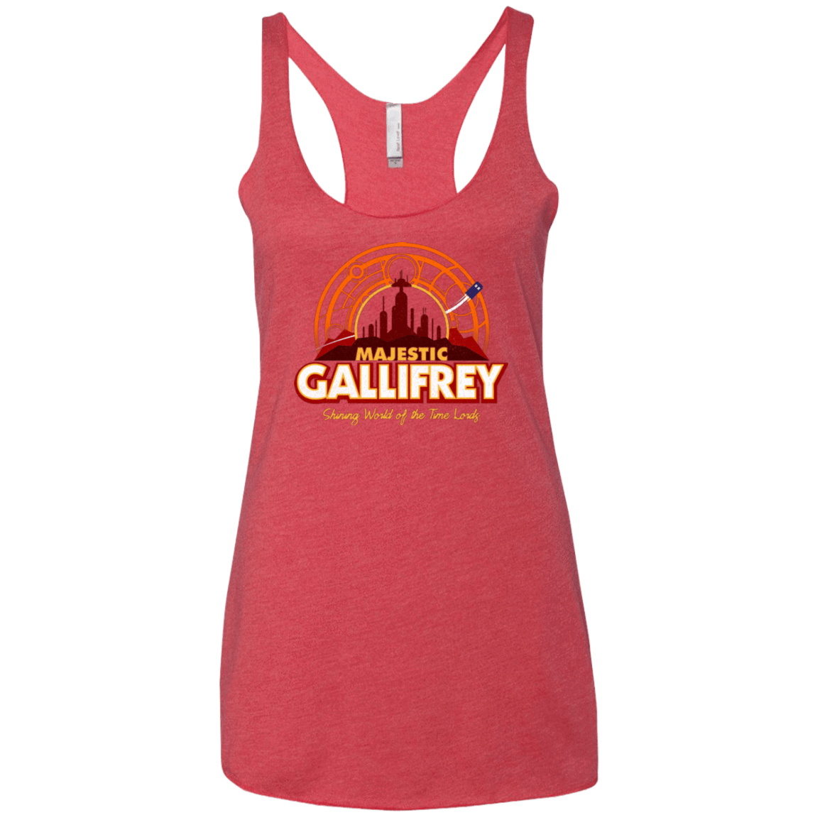 T-Shirts Vintage Red / X-Small Majestic Gallifrey Women's Triblend Racerback Tank