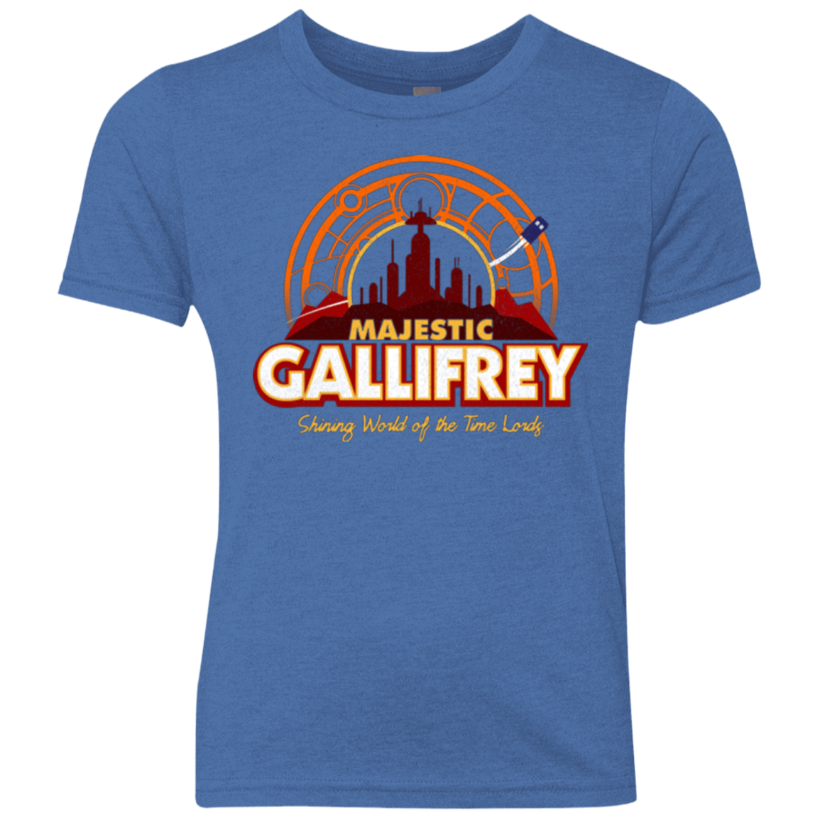 T-Shirts Vintage Royal / YXS Majestic Gallifrey Youth Triblend T-Shirt