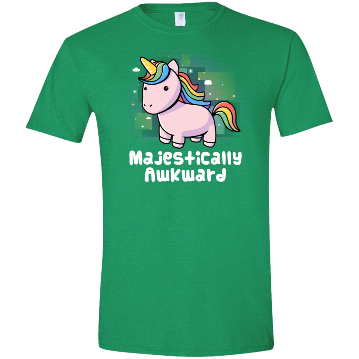 T-Shirts Heather Irish Green / M Majestically Awkward Men's Semi-Fitted Softstyle