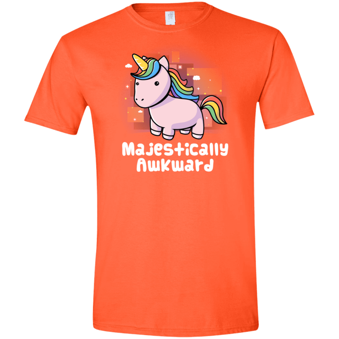 T-Shirts Orange / S Majestically Awkward Men's Semi-Fitted Softstyle