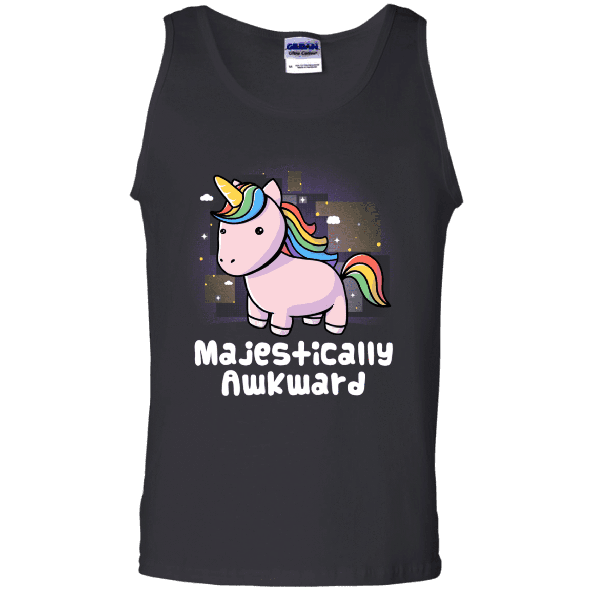 T-Shirts Black / S Majestically Awkward Men's Tank Top