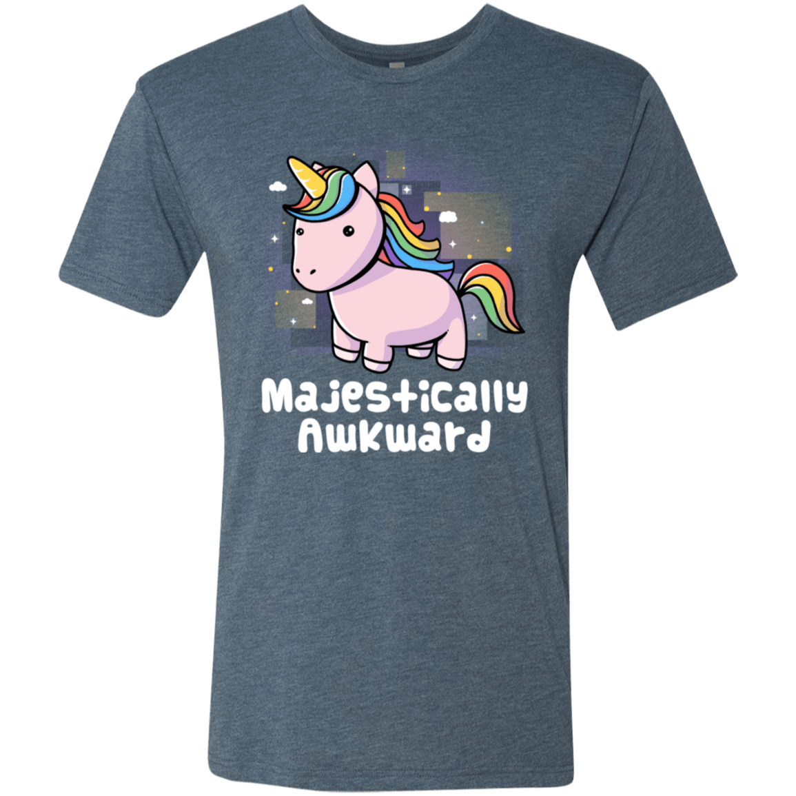 T-Shirts Indigo / S Majestically Awkward Men's Triblend T-Shirt