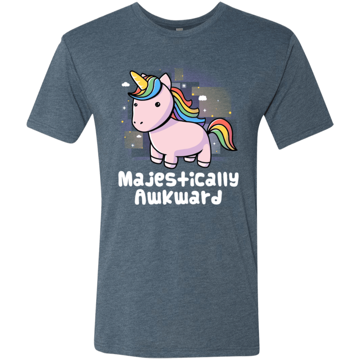 T-Shirts Indigo / S Majestically Awkward Men's Triblend T-Shirt