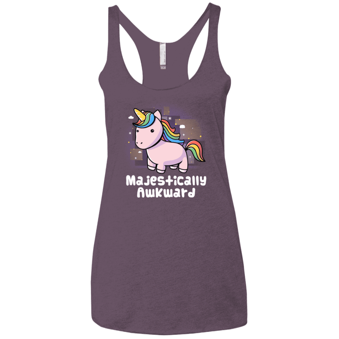 T-Shirts Vintage Purple / X-Small Majestically Awkward Women's Triblend Racerback Tank