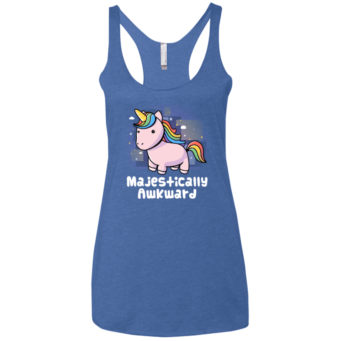 T-Shirts Vintage Royal / X-Small Majestically Awkward Women's Triblend Racerback Tank