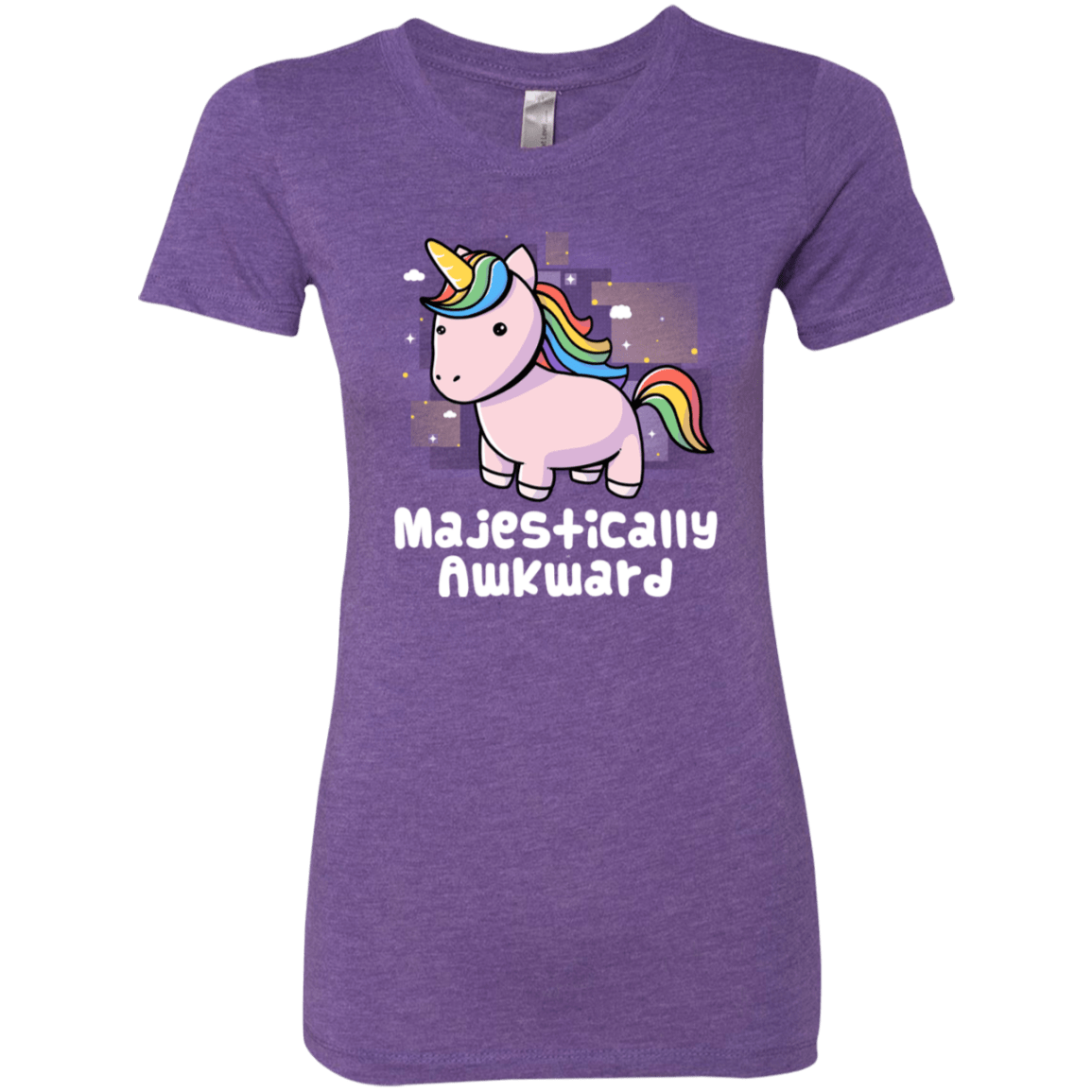 T-Shirts Purple Rush / S Majestically Awkward Women's Triblend T-Shirt