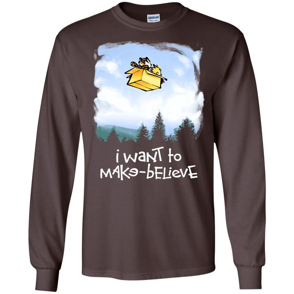 T-Shirts Dark Chocolate / S Make Believe Men's Long Sleeve T-Shirt