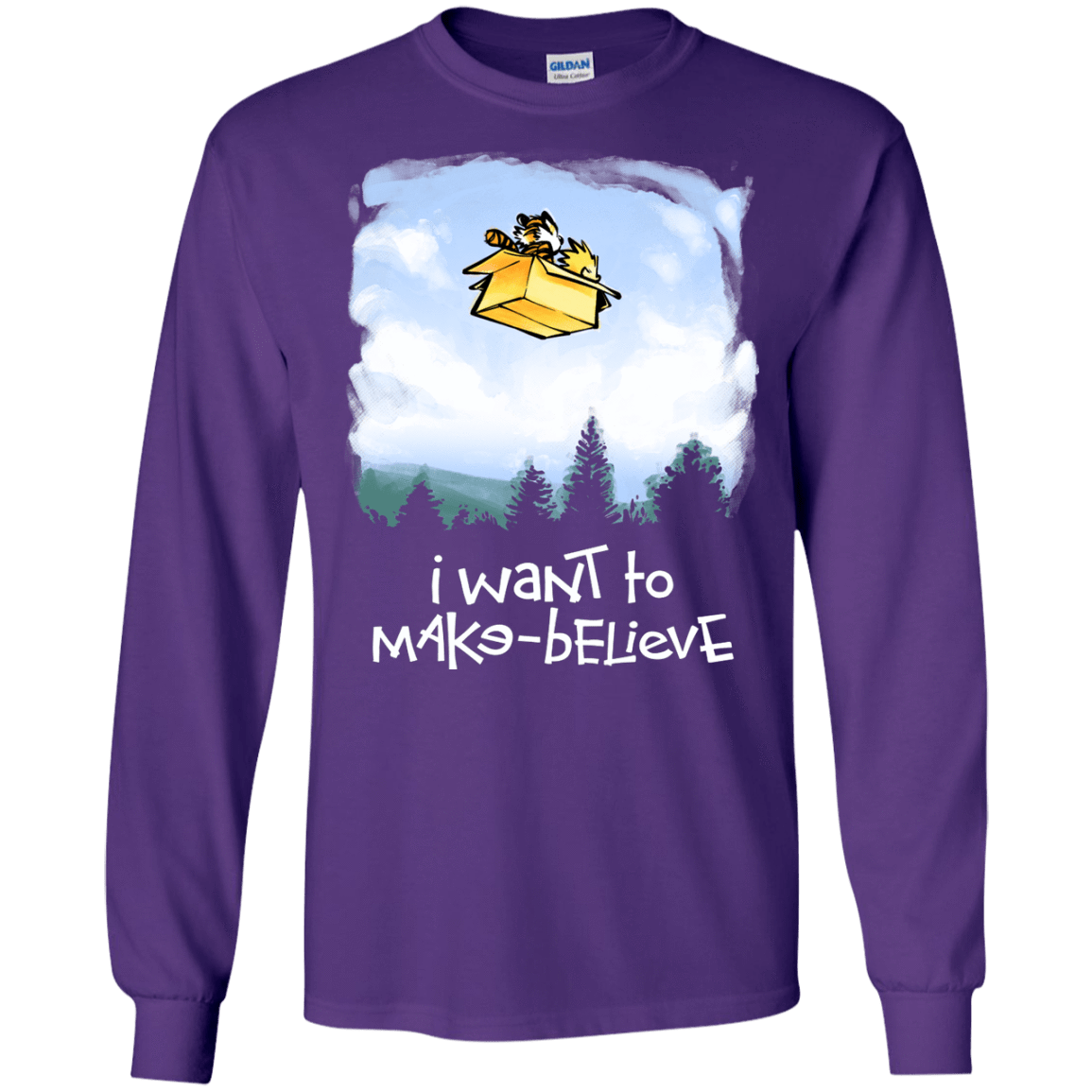 T-Shirts Purple / S Make Believe Men's Long Sleeve T-Shirt