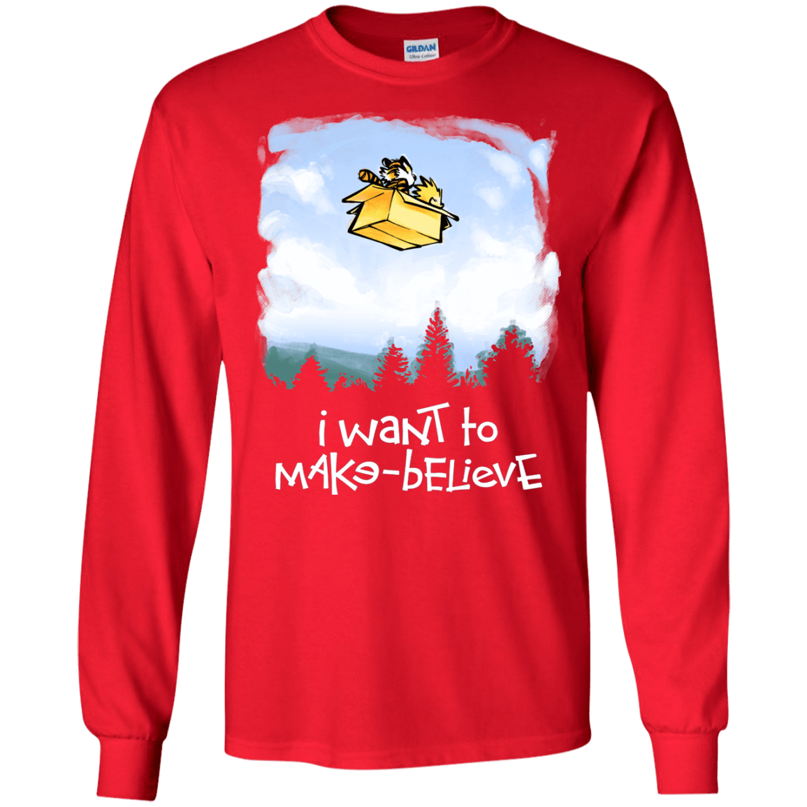 T-Shirts Red / S Make Believe Men's Long Sleeve T-Shirt