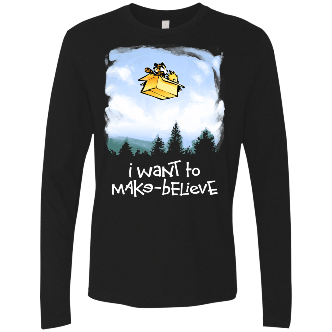 T-Shirts Black / S Make Believe Men's Premium Long Sleeve