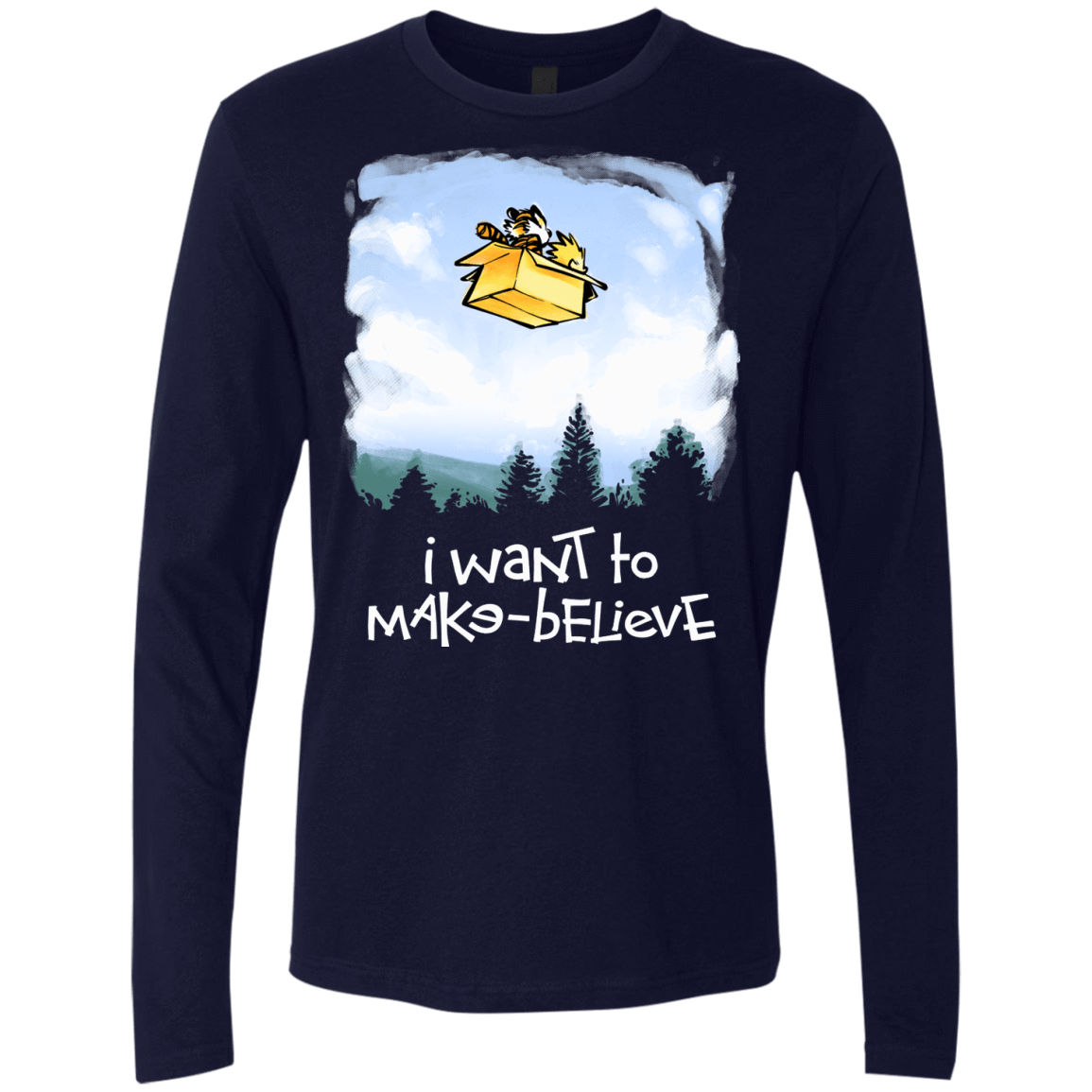 T-Shirts Midnight Navy / S Make Believe Men's Premium Long Sleeve