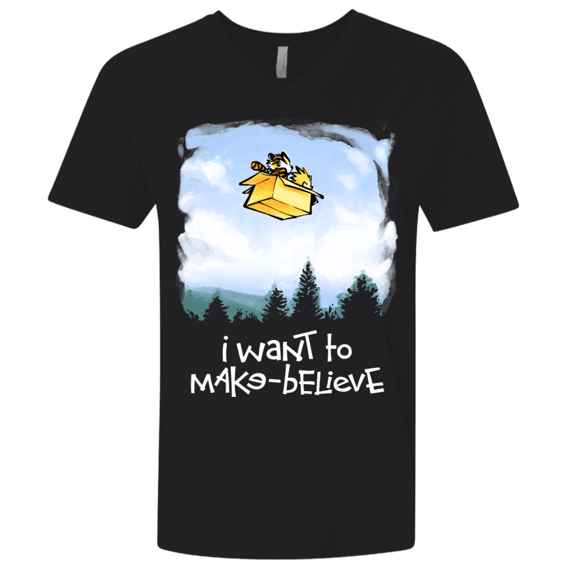T-Shirts Black / X-Small Make Believe Men's Premium V-Neck