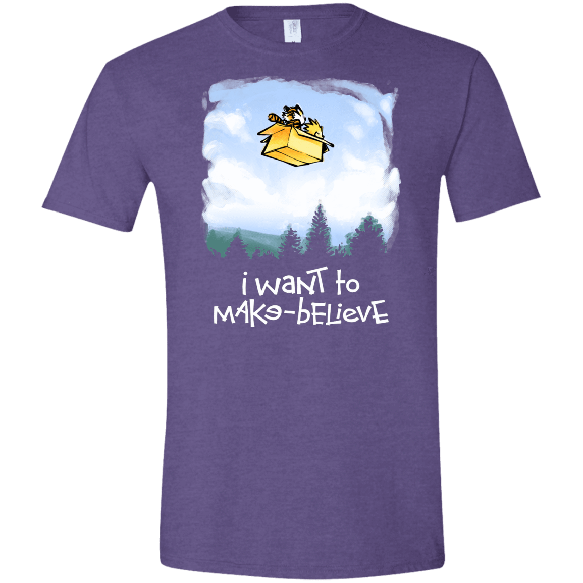 T-Shirts Heather Purple / S Make Believe Men's Semi-Fitted Softstyle