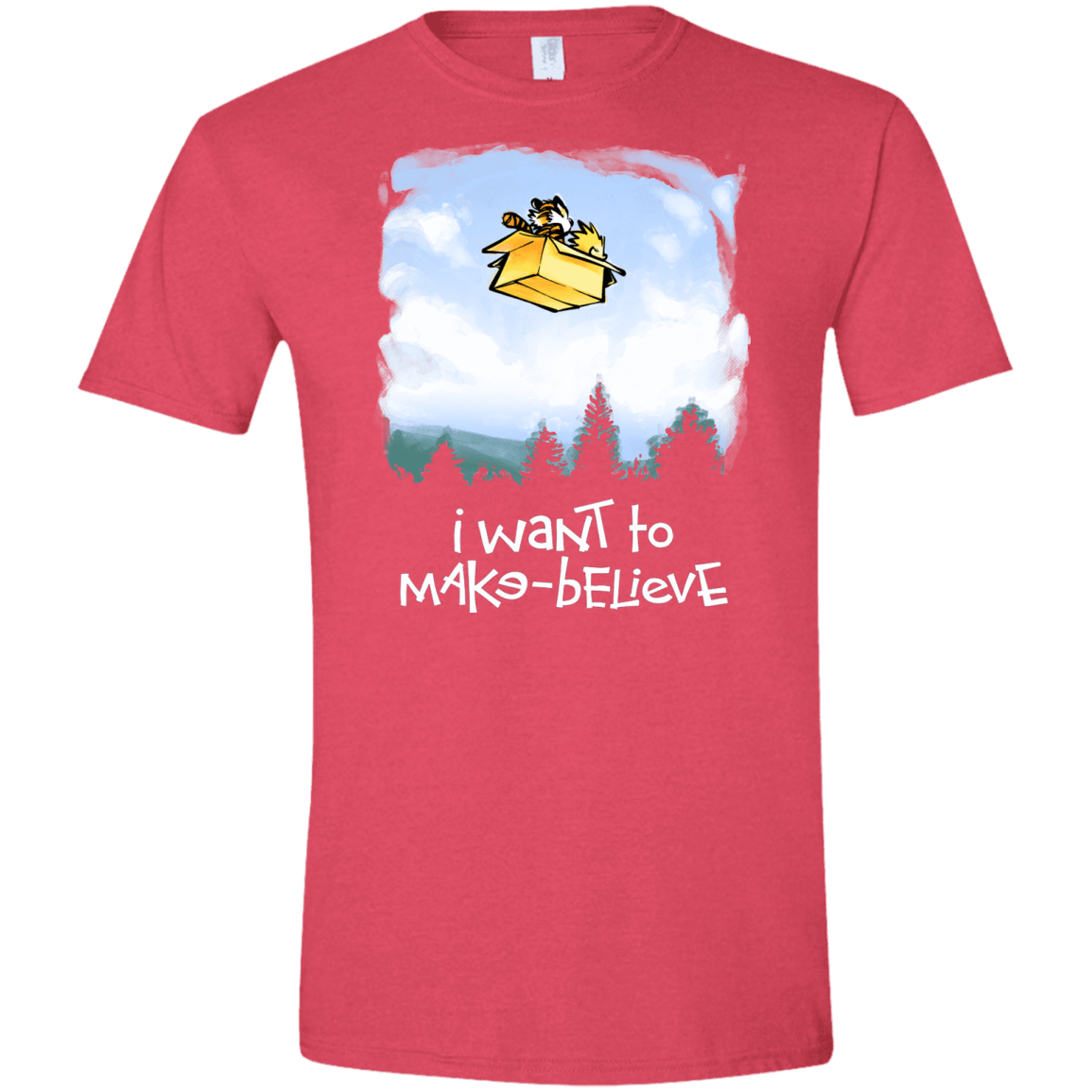 T-Shirts Heather Red / S Make Believe Men's Semi-Fitted Softstyle