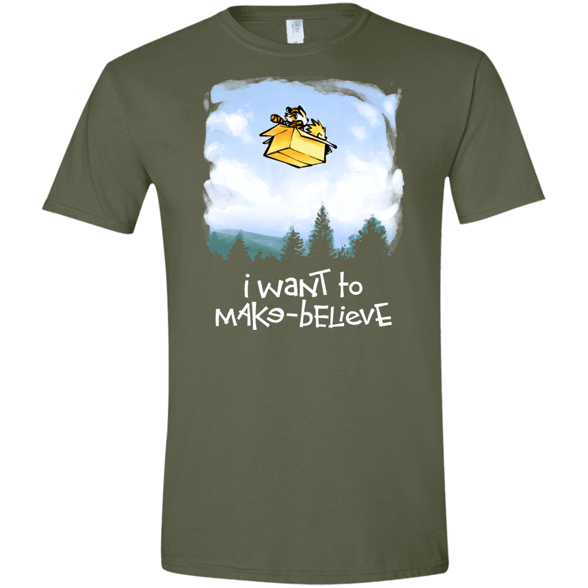 T-Shirts Military Green / S Make Believe Men's Semi-Fitted Softstyle