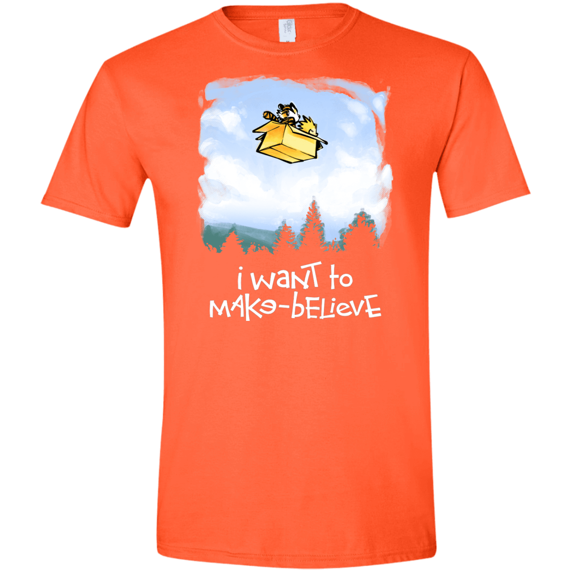 T-Shirts Orange / S Make Believe Men's Semi-Fitted Softstyle