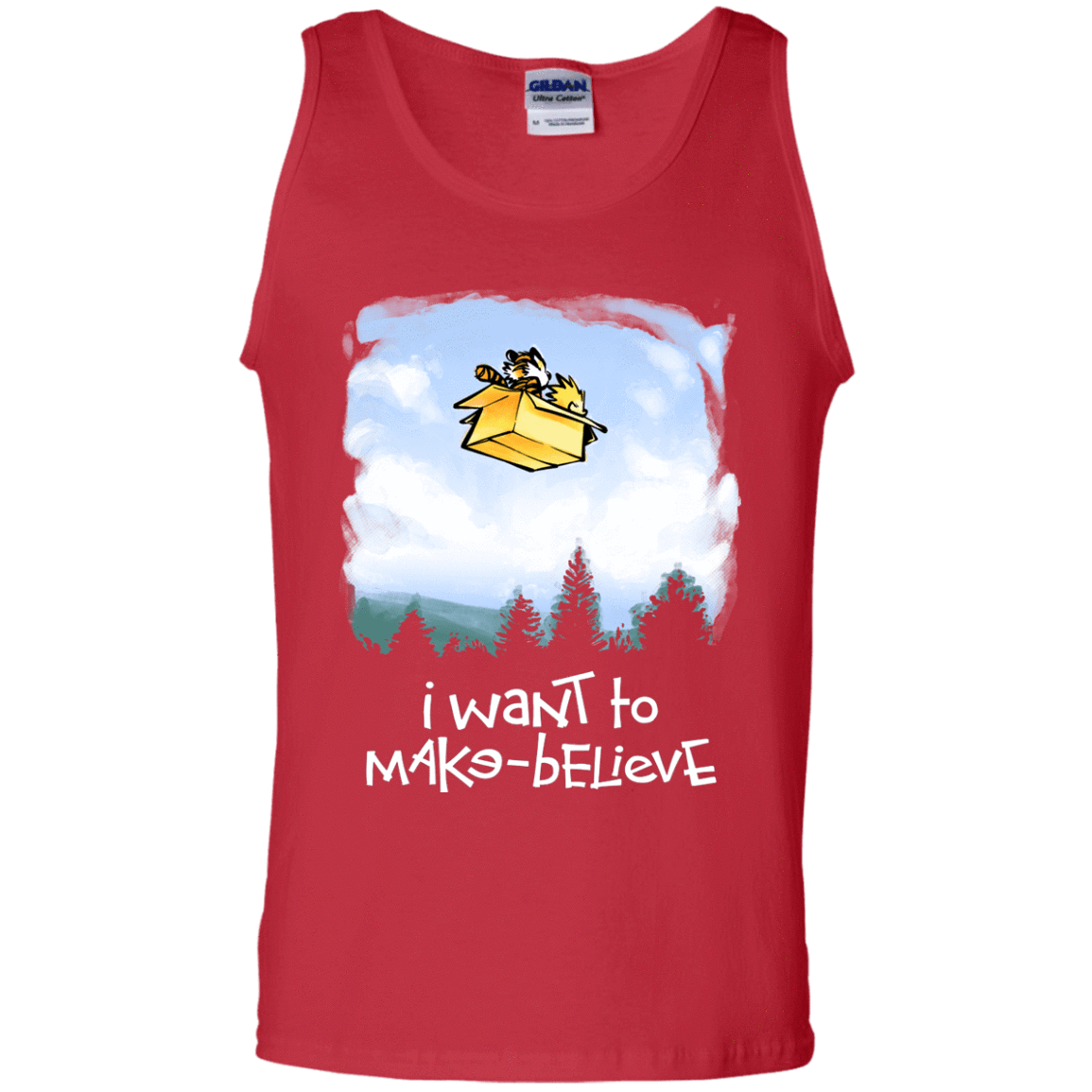 T-Shirts Red / S Make Believe Men's Tank Top
