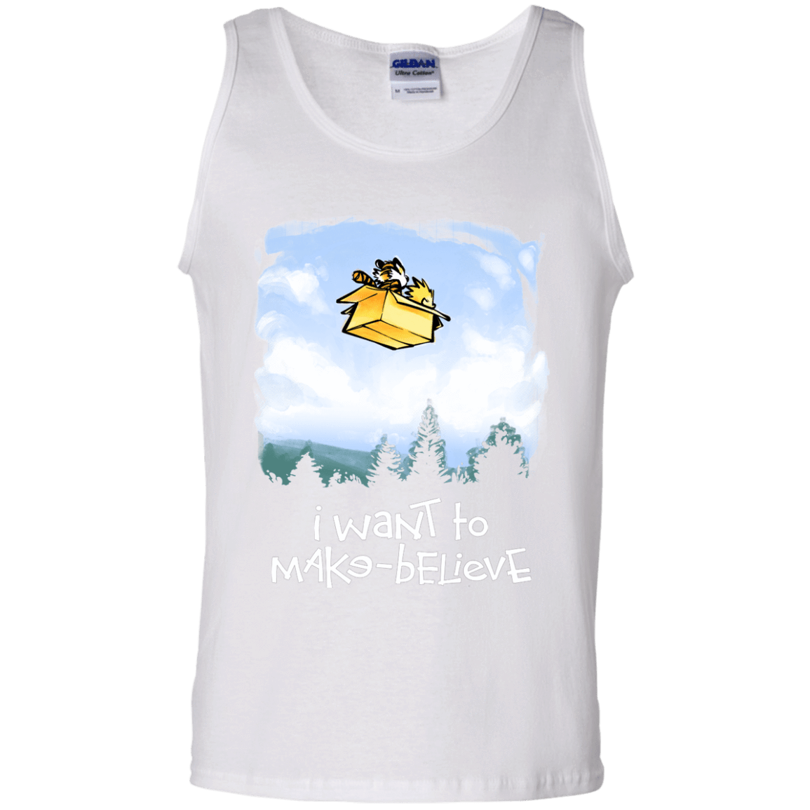 T-Shirts White / S Make Believe Men's Tank Top