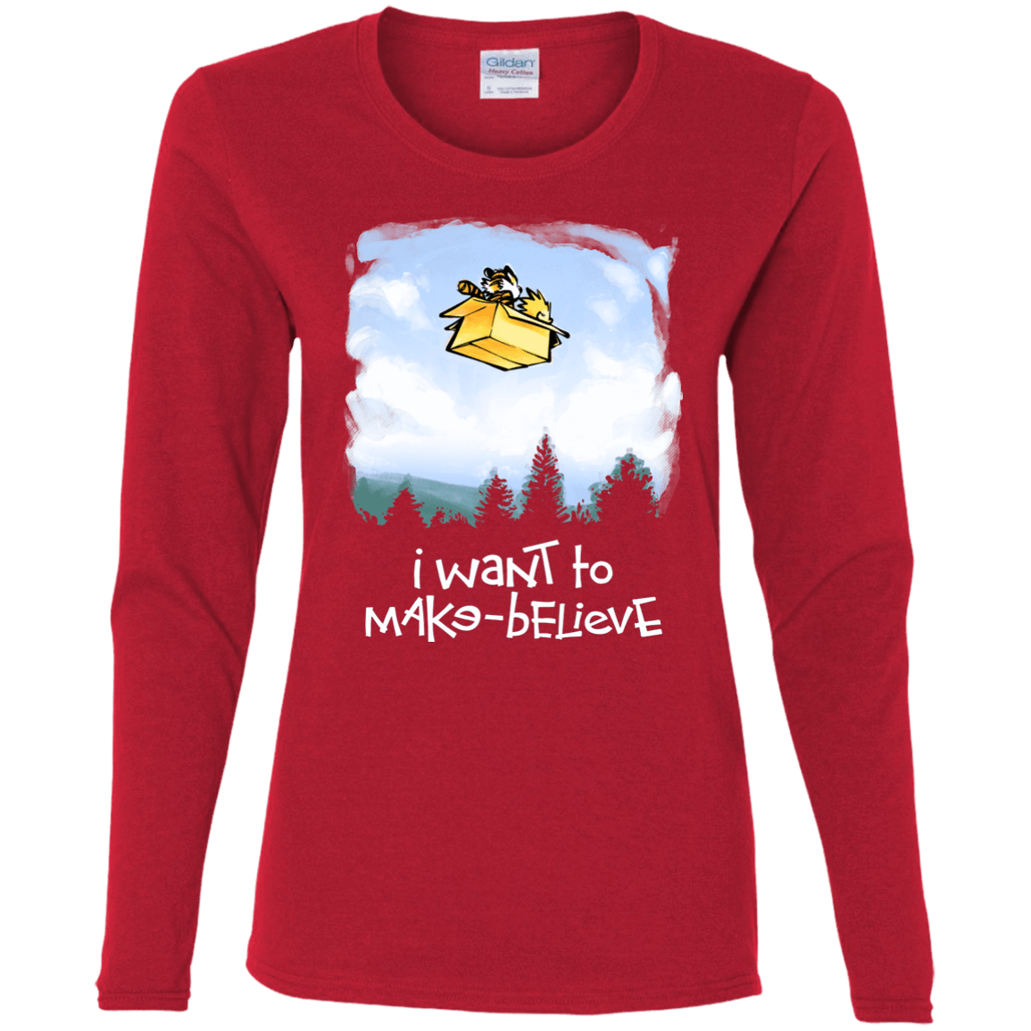 T-Shirts Red / S Make Believe Women's Long Sleeve T-Shirt