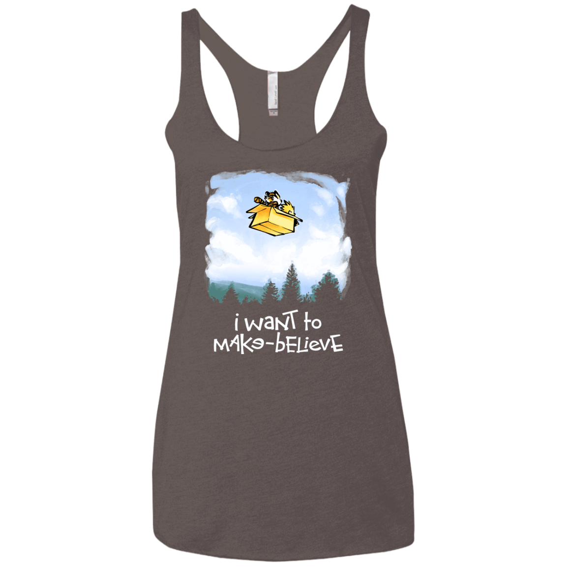 T-Shirts Macchiato / X-Small Make Believe Women's Triblend Racerback Tank