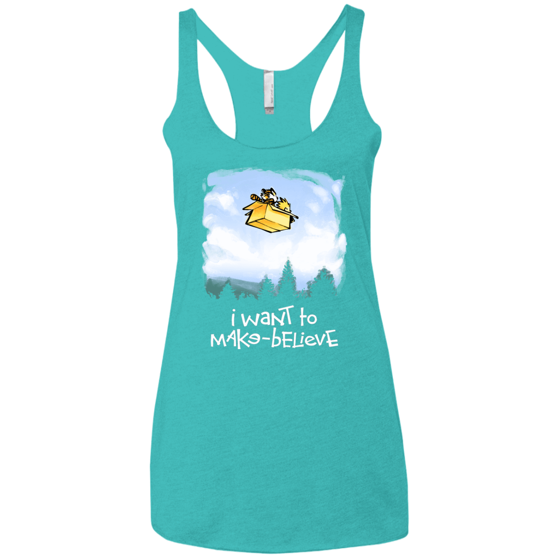 T-Shirts Tahiti Blue / X-Small Make Believe Women's Triblend Racerback Tank