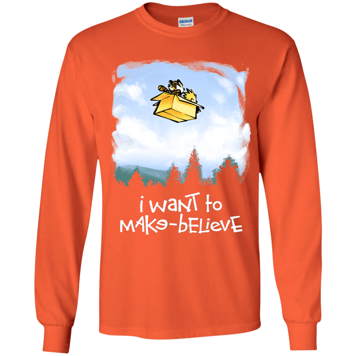 T-Shirts Orange / YS Make Believe Youth Long Sleeve T-Shirt