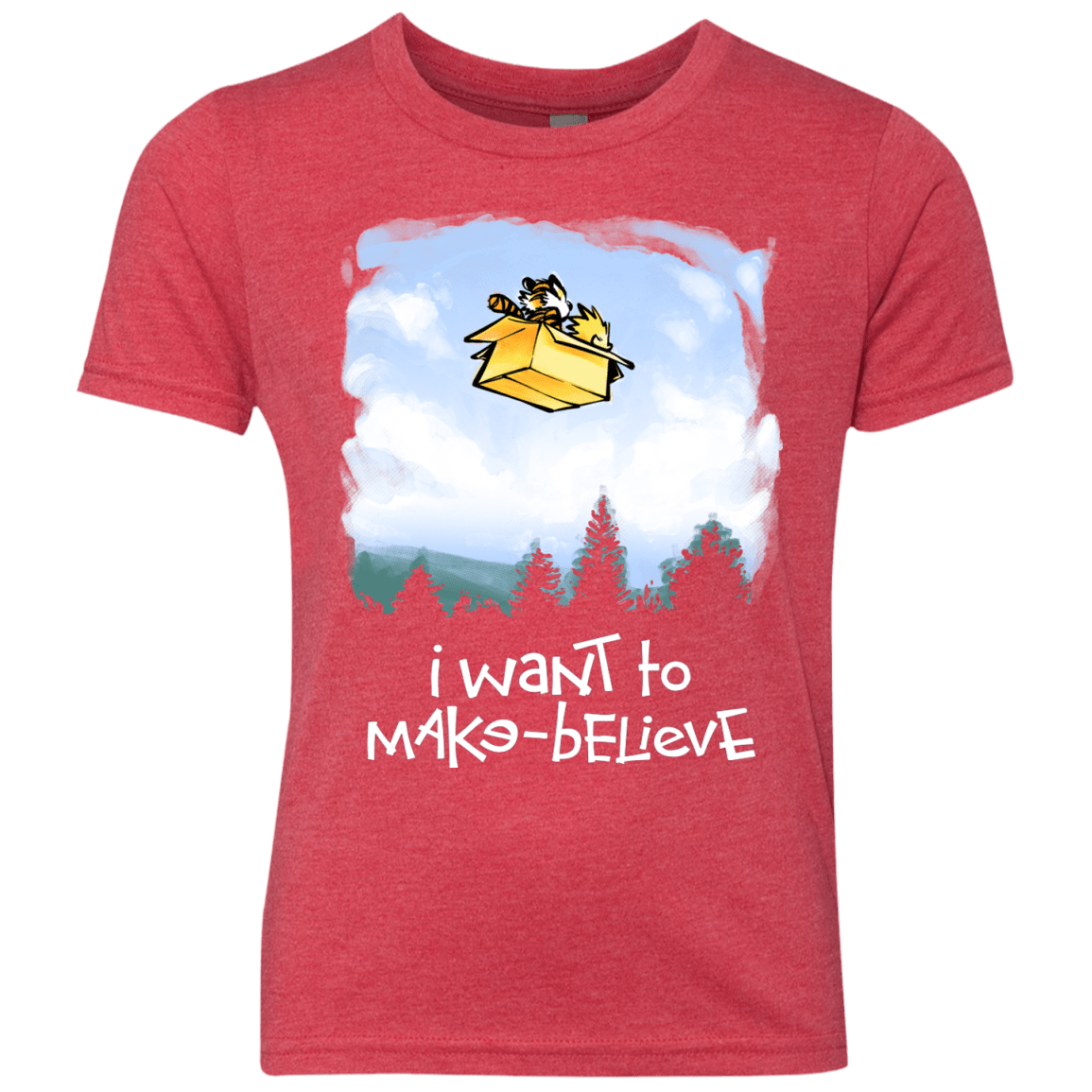 T-Shirts Vintage Red / YXS Make Believe Youth Triblend T-Shirt
