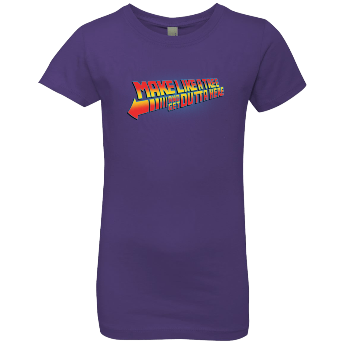 T-Shirts Purple Rush / YXS Make Like A Tree Girls Premium T-Shirt
