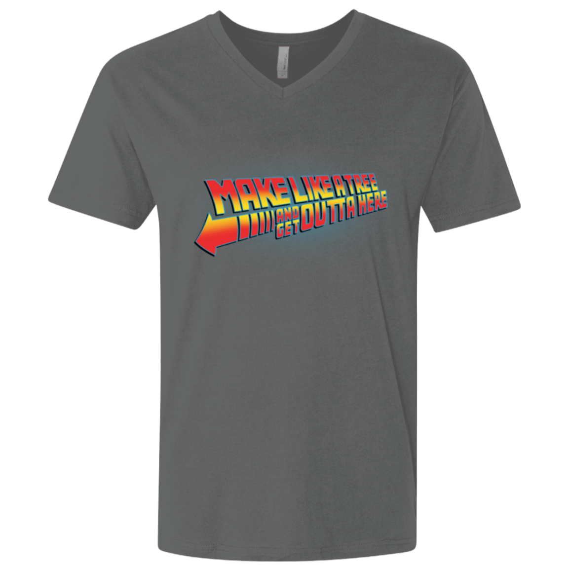 T-Shirts Heavy Metal / X-Small Make Like A Tree Men's Premium V-Neck