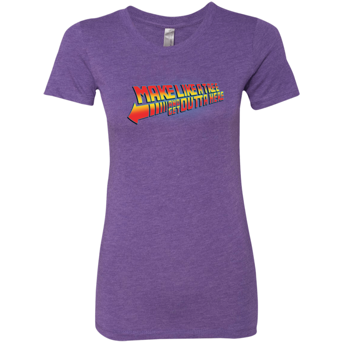 T-Shirts Purple Rush / Small Make Like A Tree Women's Triblend T-Shirt