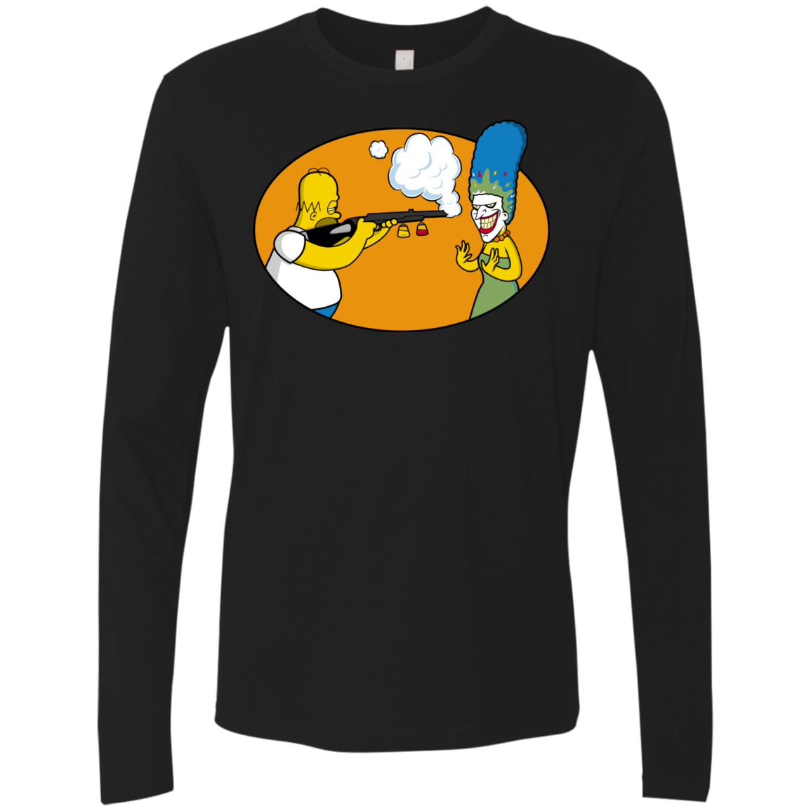 T-Shirts Black / Small Make Up Gun Men's Premium Long Sleeve