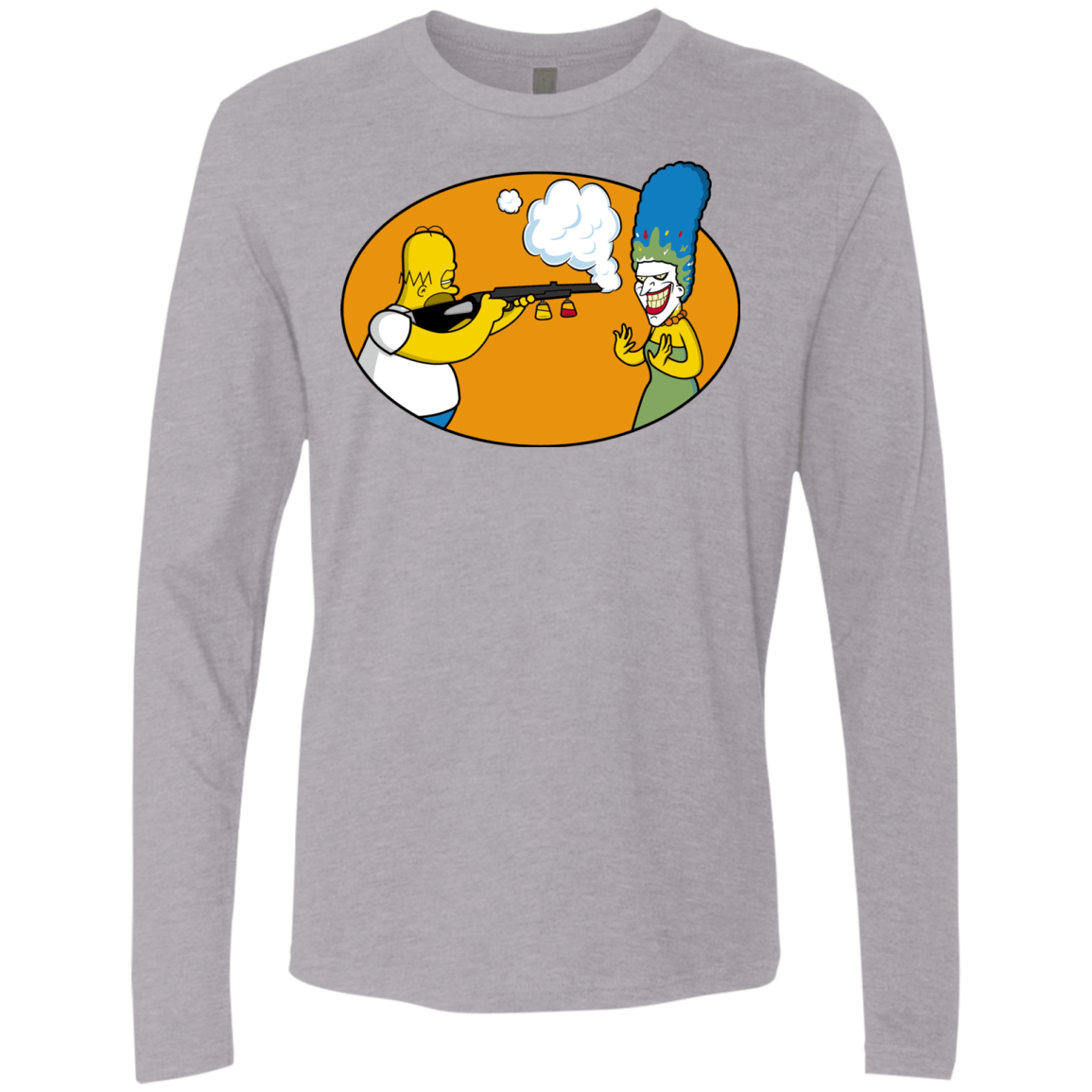 T-Shirts Heather Grey / Small Make Up Gun Men's Premium Long Sleeve