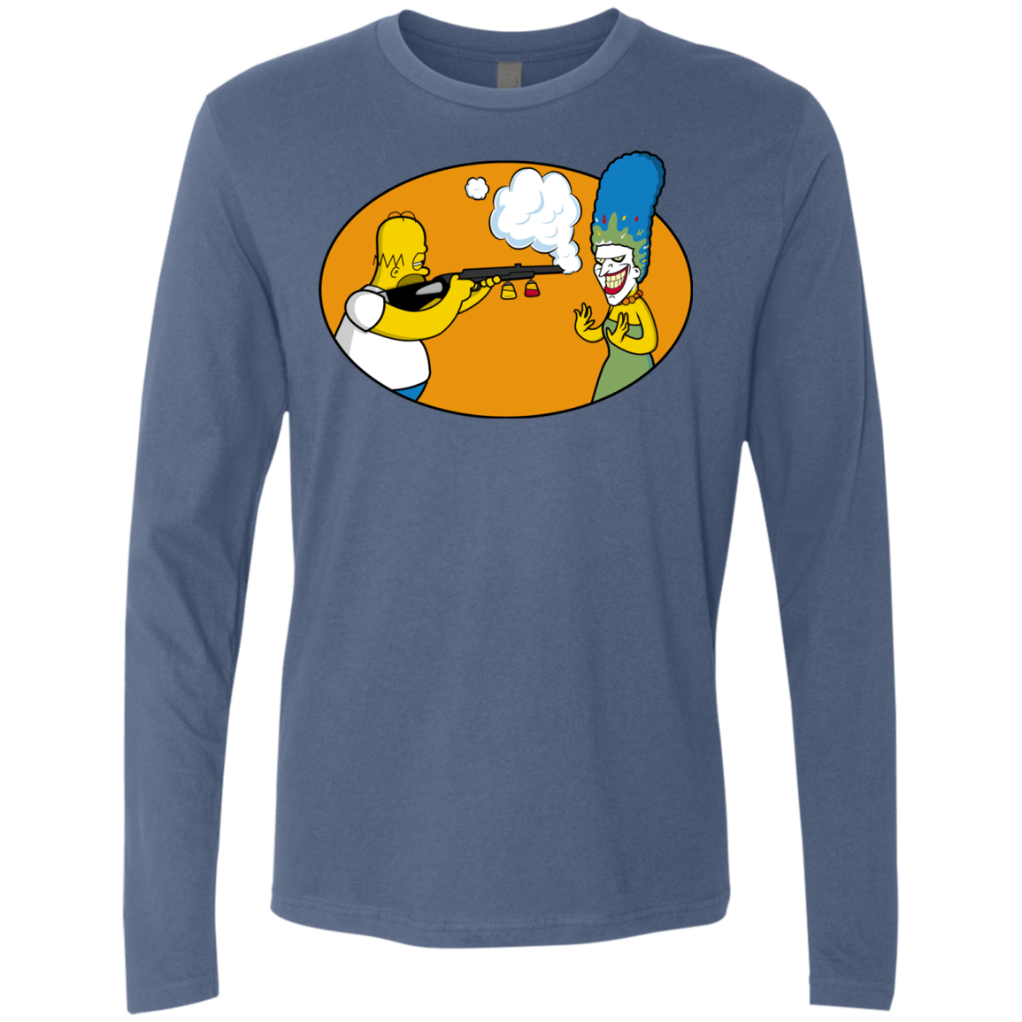 T-Shirts Indigo / Small Make Up Gun Men's Premium Long Sleeve