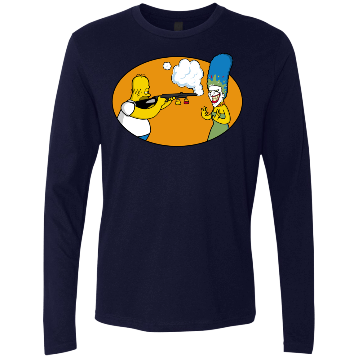 T-Shirts Midnight Navy / Small Make Up Gun Men's Premium Long Sleeve