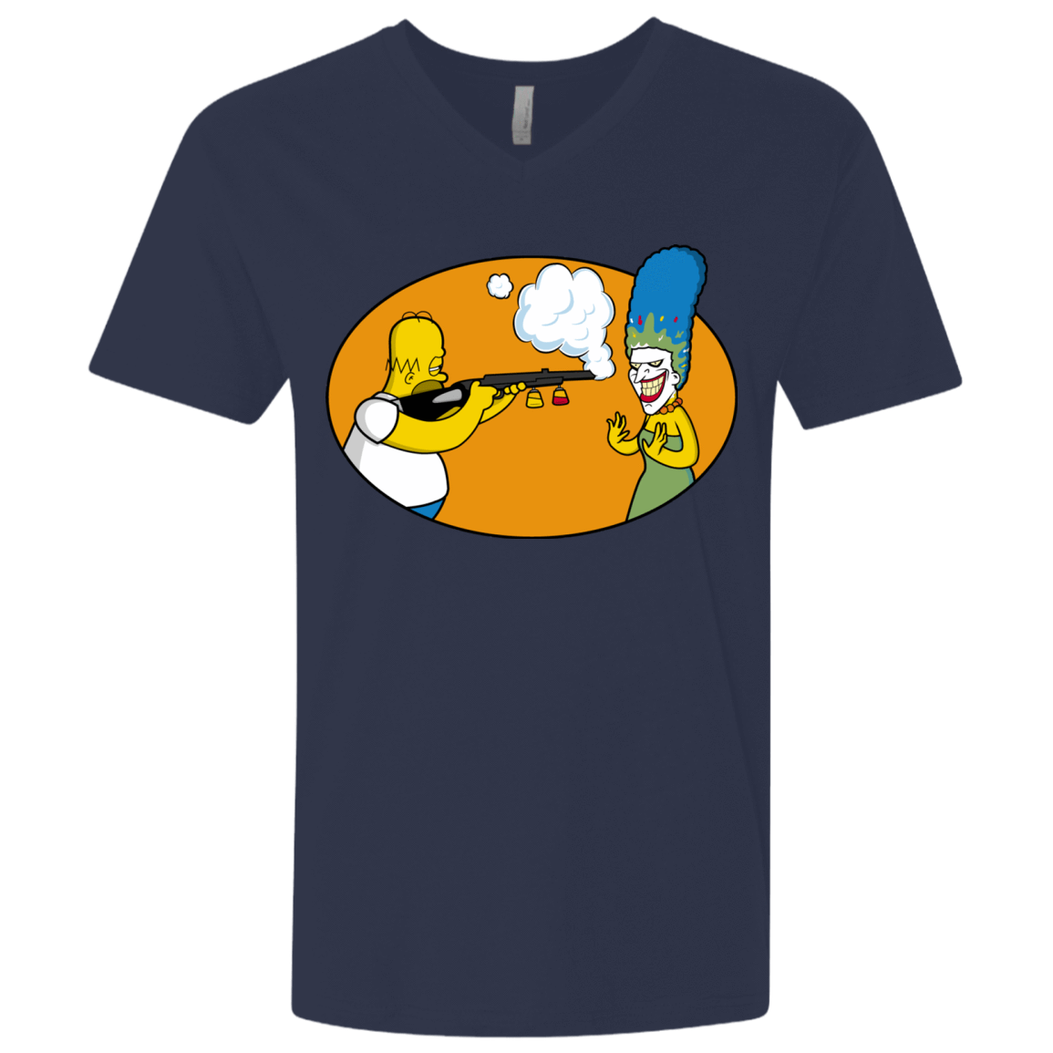 T-Shirts Midnight Navy / X-Small Make Up Gun Men's Premium V-Neck