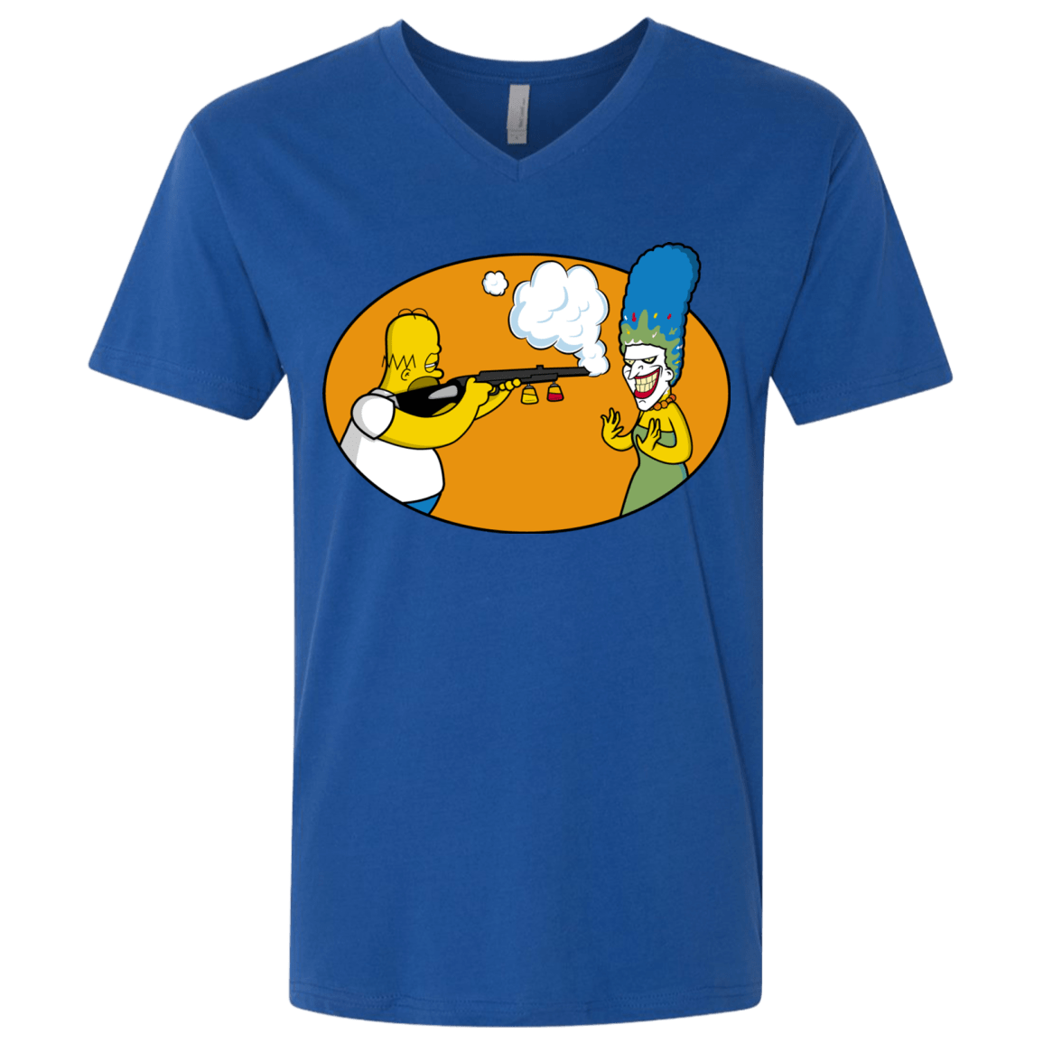 T-Shirts Royal / X-Small Make Up Gun Men's Premium V-Neck