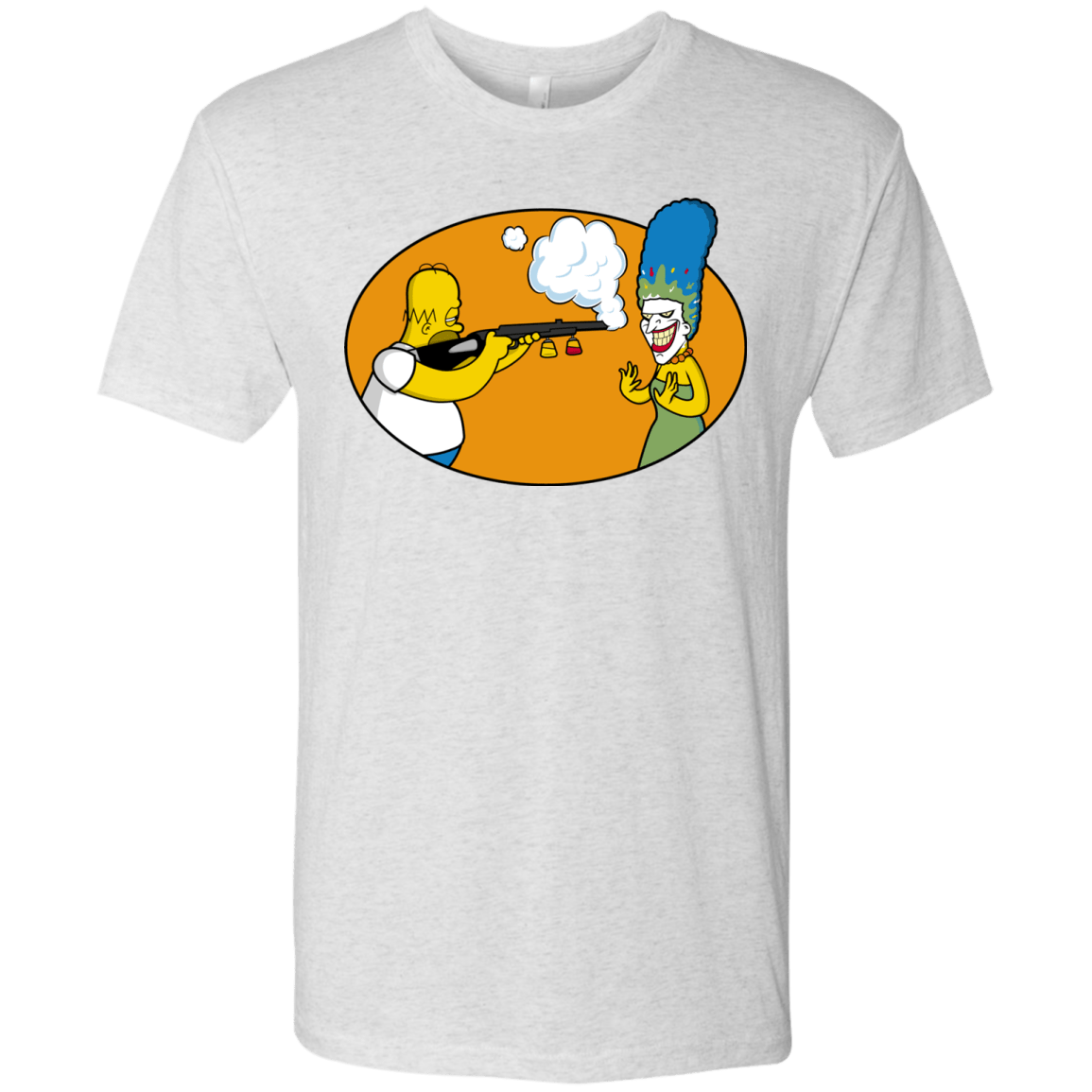 T-Shirts Heather White / Small Make Up Gun Men's Triblend T-Shirt