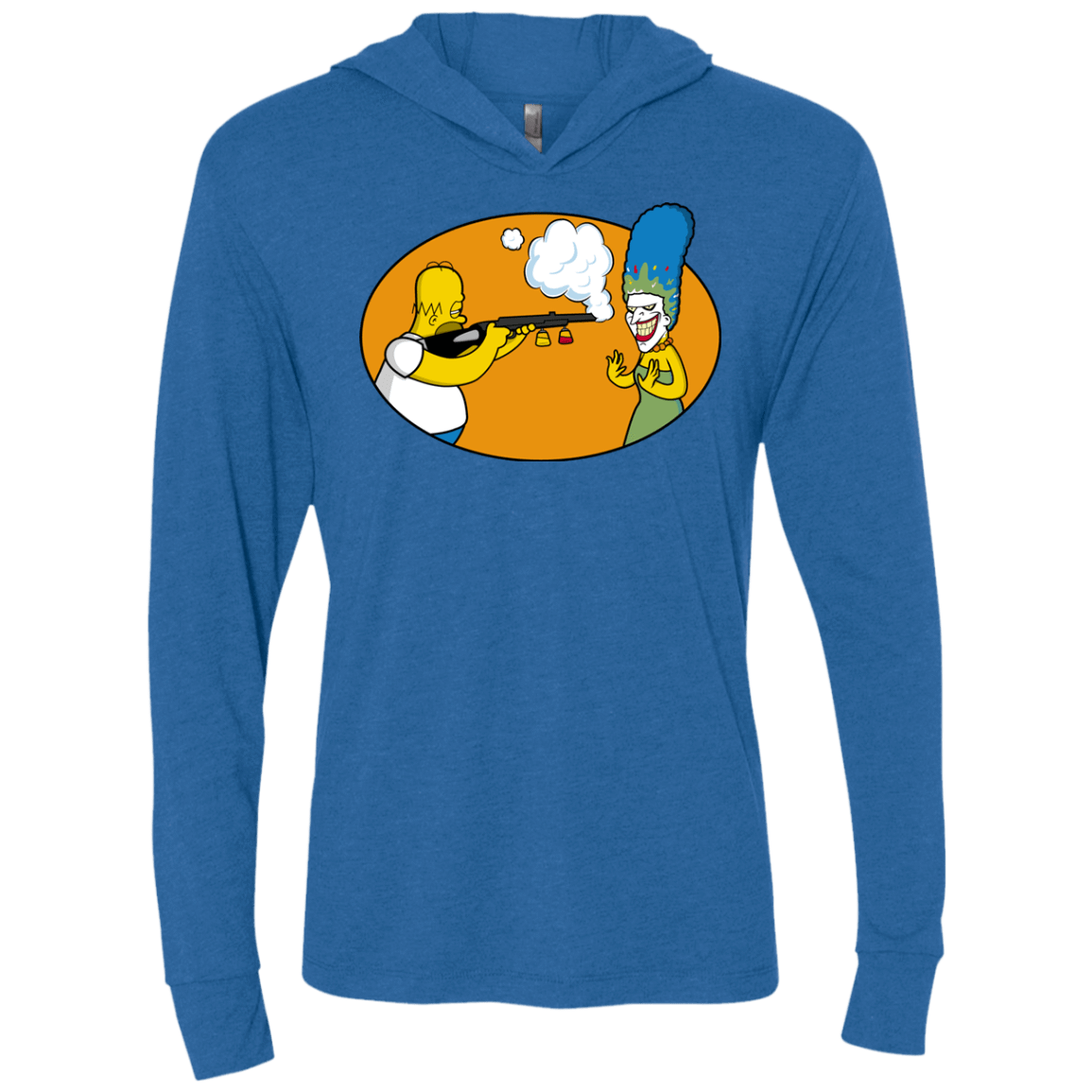 T-Shirts Vintage Royal / X-Small Make Up Gun Triblend Long Sleeve Hoodie Tee