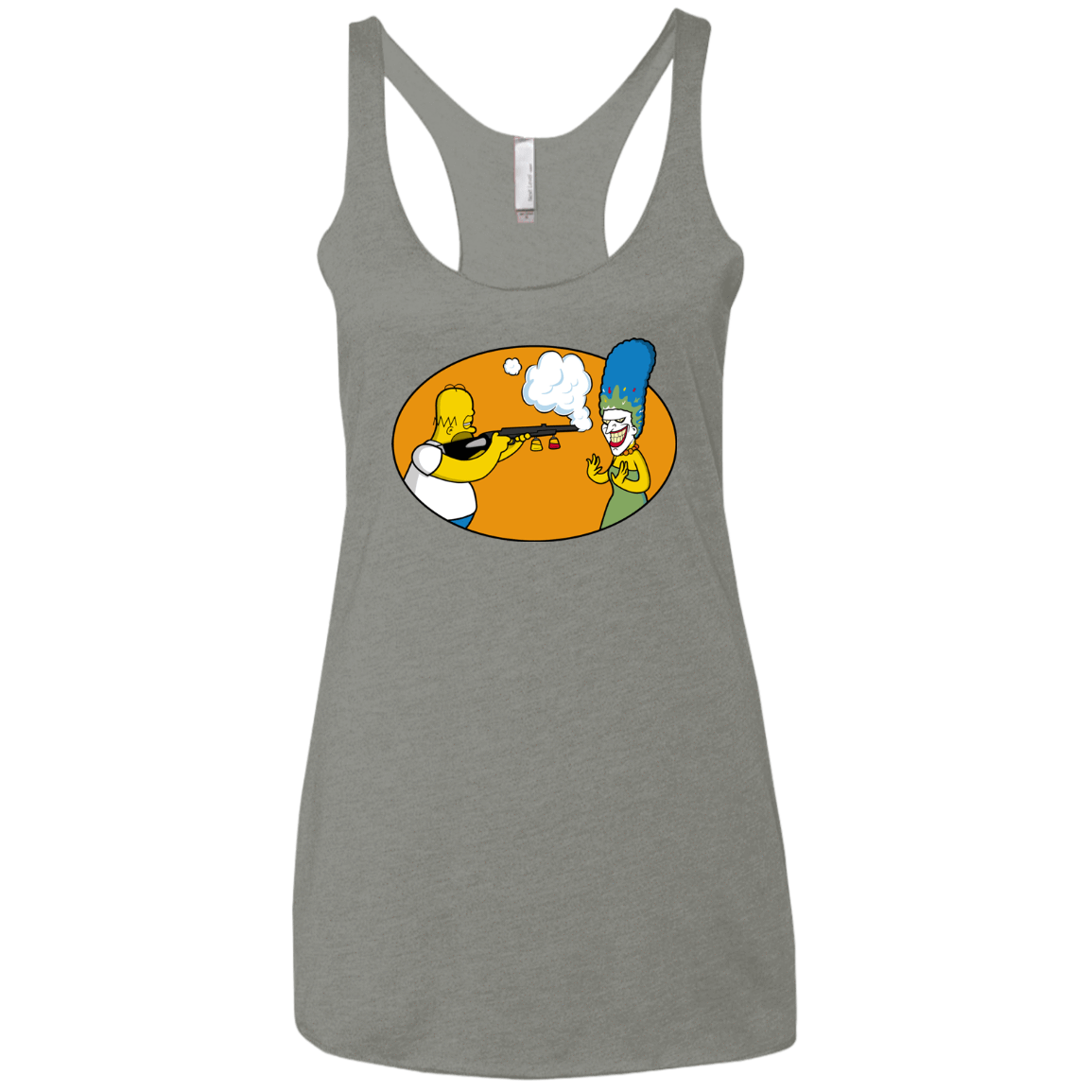 T-Shirts Venetian Grey / X-Small Make Up Gun Women's Triblend Racerback Tank