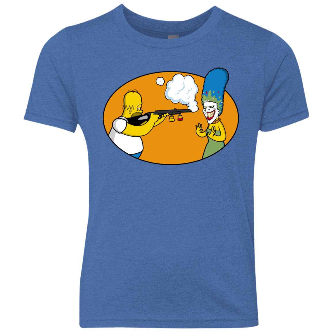 T-Shirts Vintage Royal / YXS Make Up Gun Youth Triblend T-Shirt