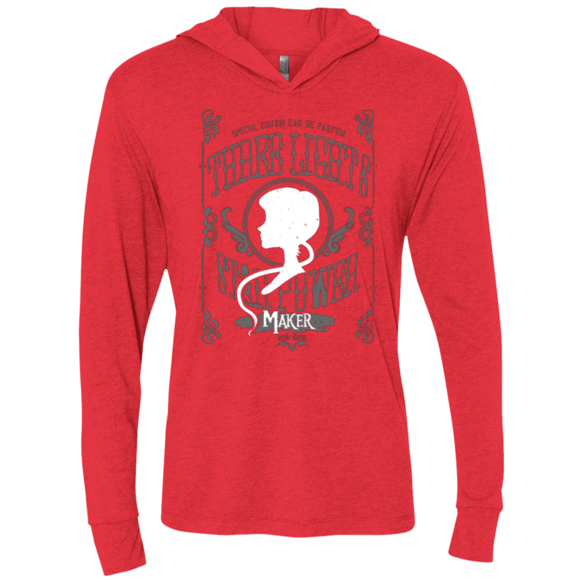 T-Shirts Vintage Red / X-Small Maker Triblend Long Sleeve Hoodie Tee