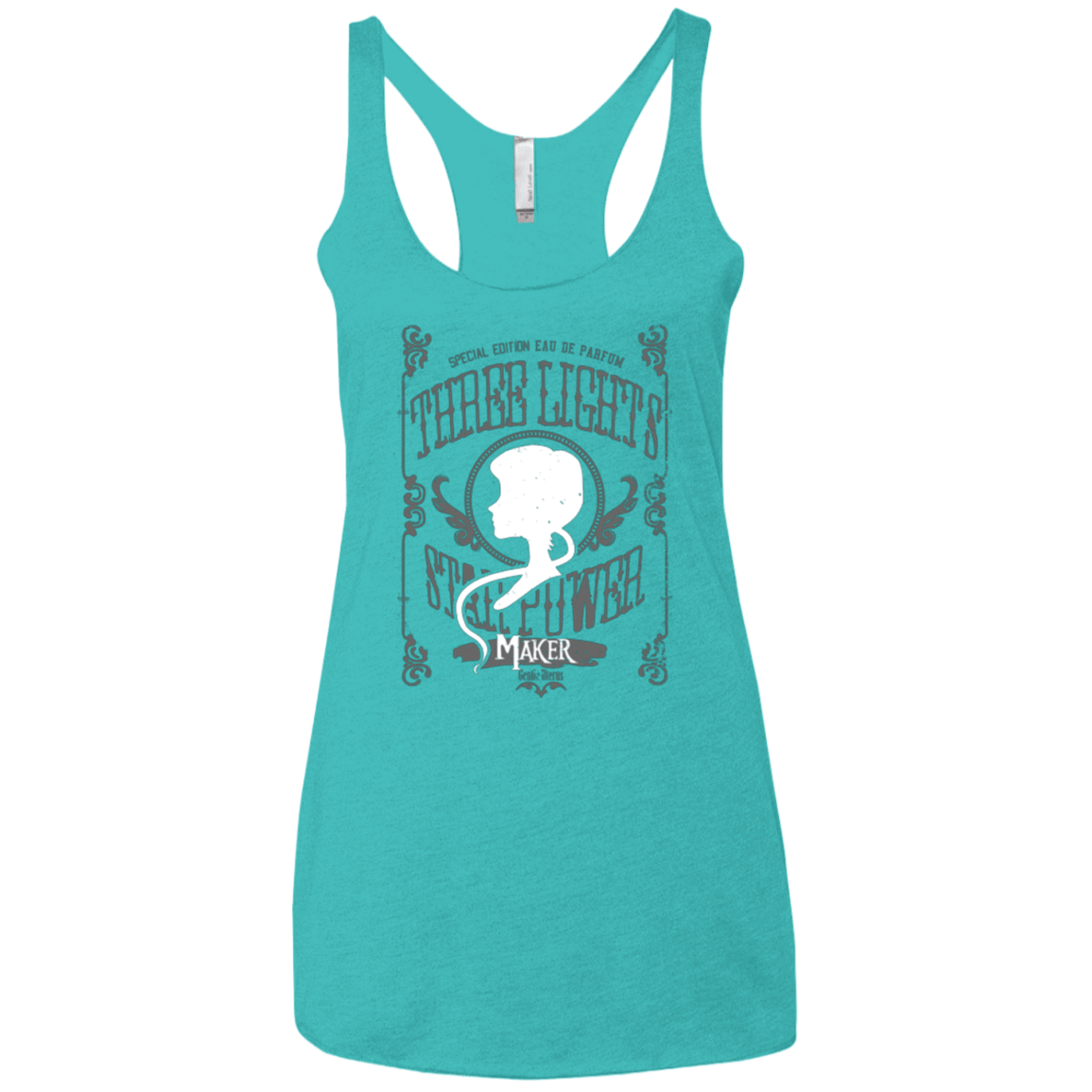 T-Shirts Tahiti Blue / X-Small Maker Women's Triblend Racerback Tank