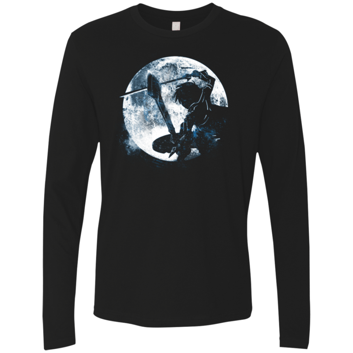 T-Shirts Black / Small Male Gamer Moon Men's Premium Long Sleeve