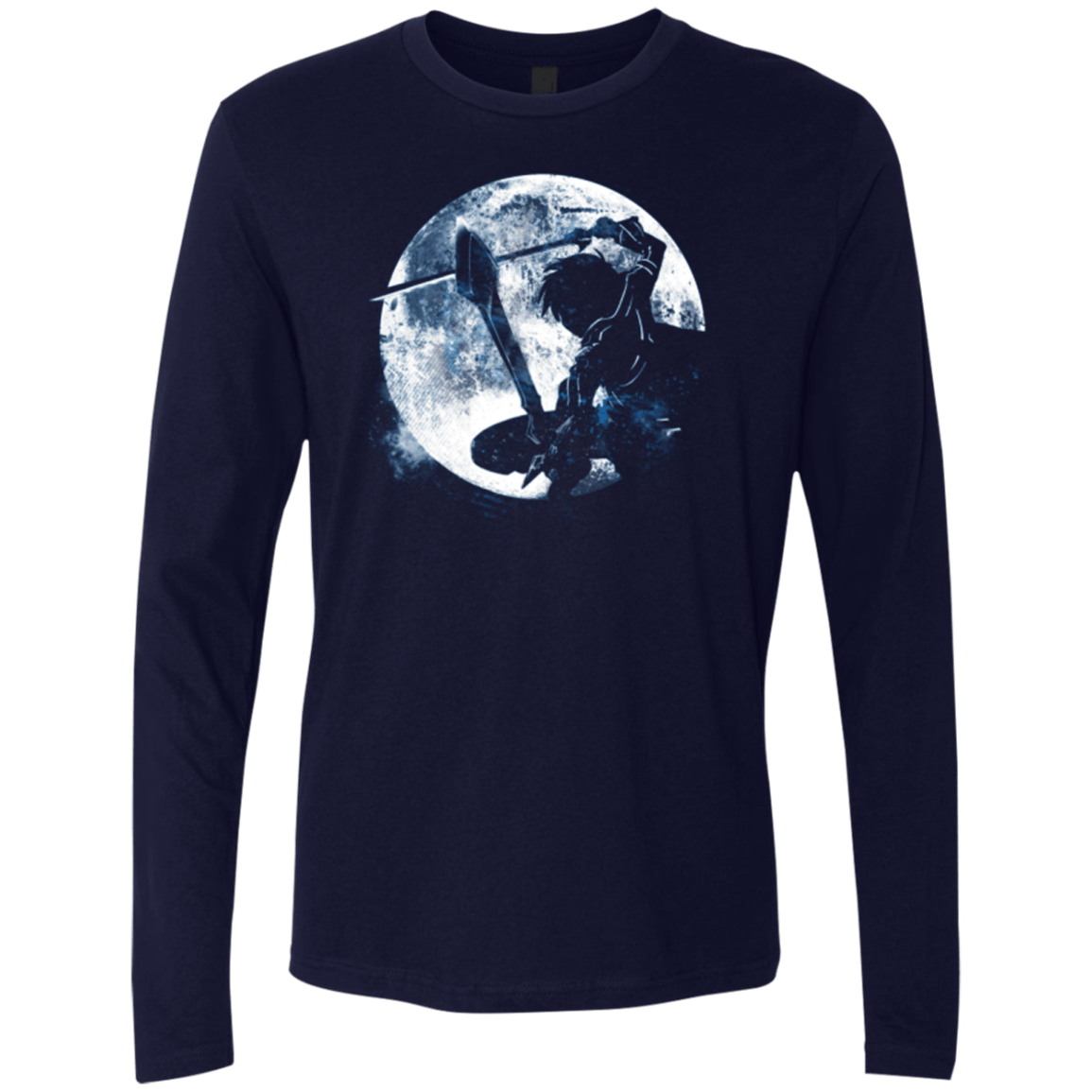 T-Shirts Midnight Navy / Small Male Gamer Moon Men's Premium Long Sleeve