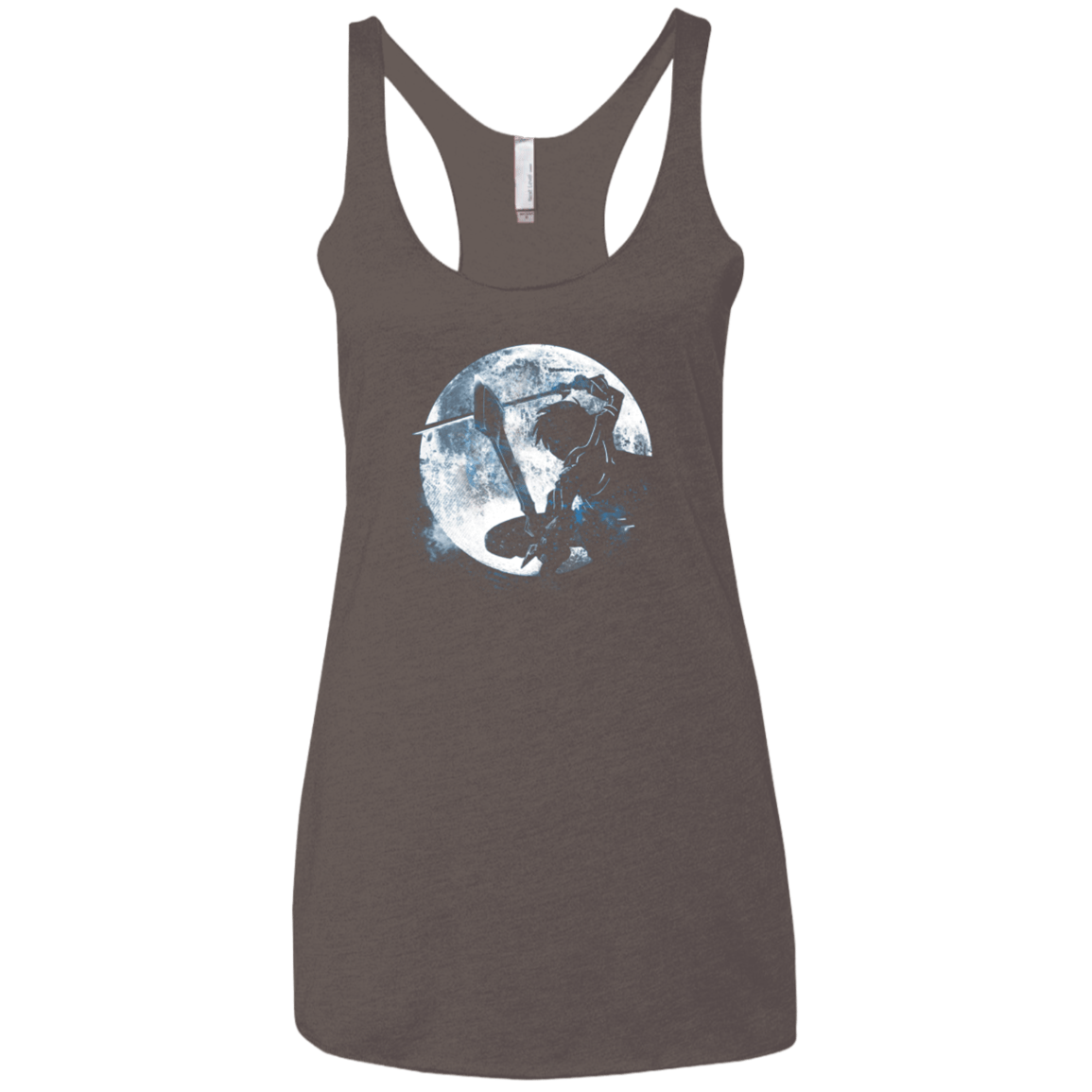 T-Shirts Macchiato / X-Small Male Gamer Moon Women's Triblend Racerback Tank
