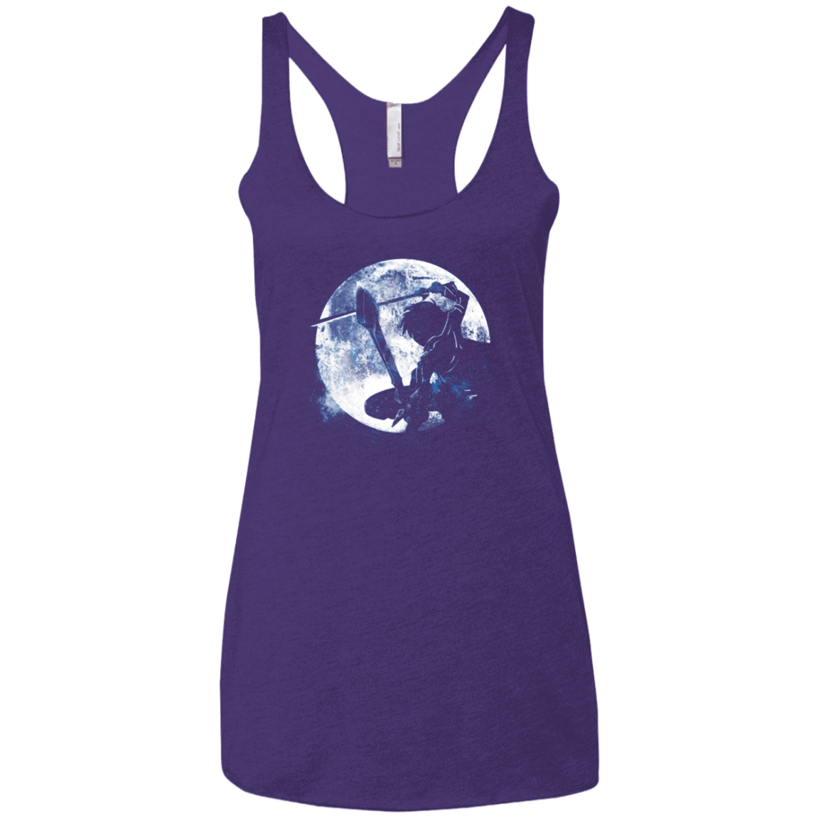T-Shirts Purple / X-Small Male Gamer Moon Women's Triblend Racerback Tank