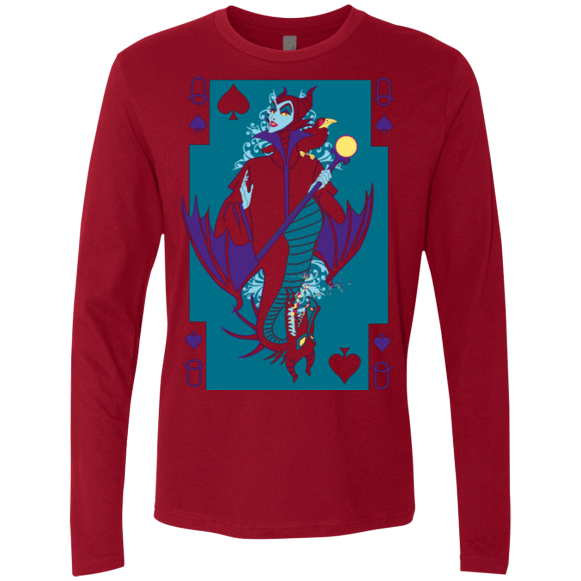 T-Shirts Cardinal / Small Maleficard Men's Premium Long Sleeve
